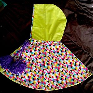Little Girls’ Reversible Poncho
